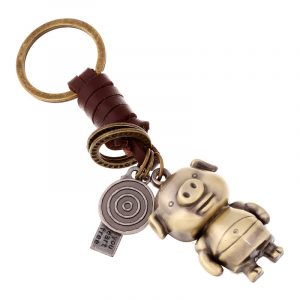 Vacker nyckelring i Steampunk-stil - Gris