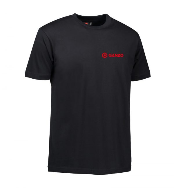 Official Ganzo T-shirt Black with red print - XLARGE