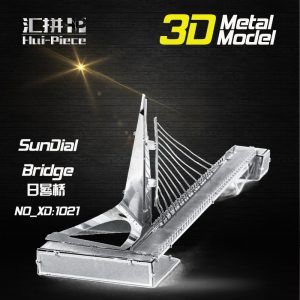 3D Pussel Metall - Berömda Byggnader - Sundial Bridge