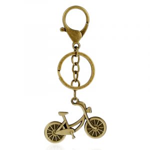Vacker nyckelring i Steampunk-stil - Cyckel