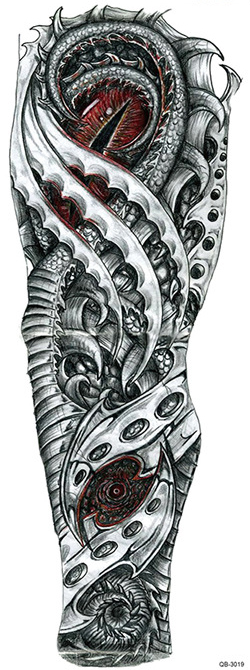 OBS STORLEK - 46 x 17 CM - Tatuering - bionic