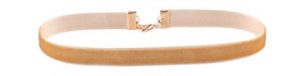 Ny! Ljusbrun sammetshalsband! Choker