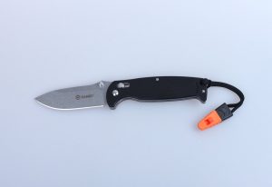 GANZO G7412 Svart stentvättad m viselpipa - kniv fällkniv