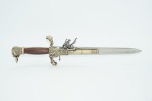 Kolser - Replika - Tysk flintlås pistol dolk