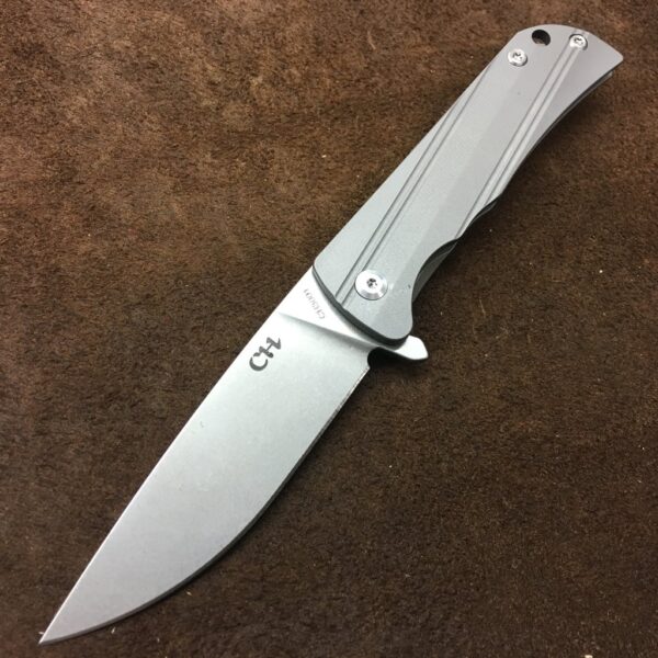 CH Knives CH3001 grå titanium + D2