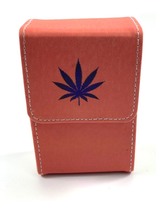 Belt Cigarette case - Persikefärgad eller orange löv