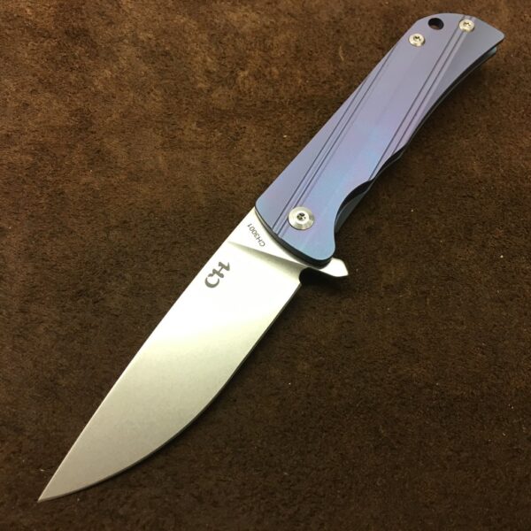 CH Knives CH3001 Blå titanium + D2