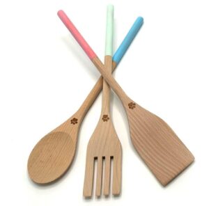 Wooden kitchen tools 3-pack