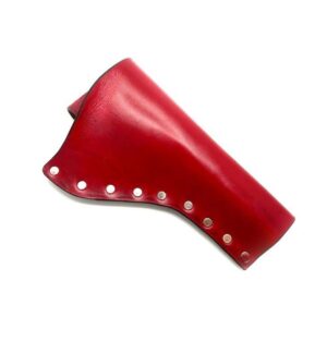 Colt .45 Peacemaker Holster - Right - 4.75" - Red - Plain - Nickel Rivets