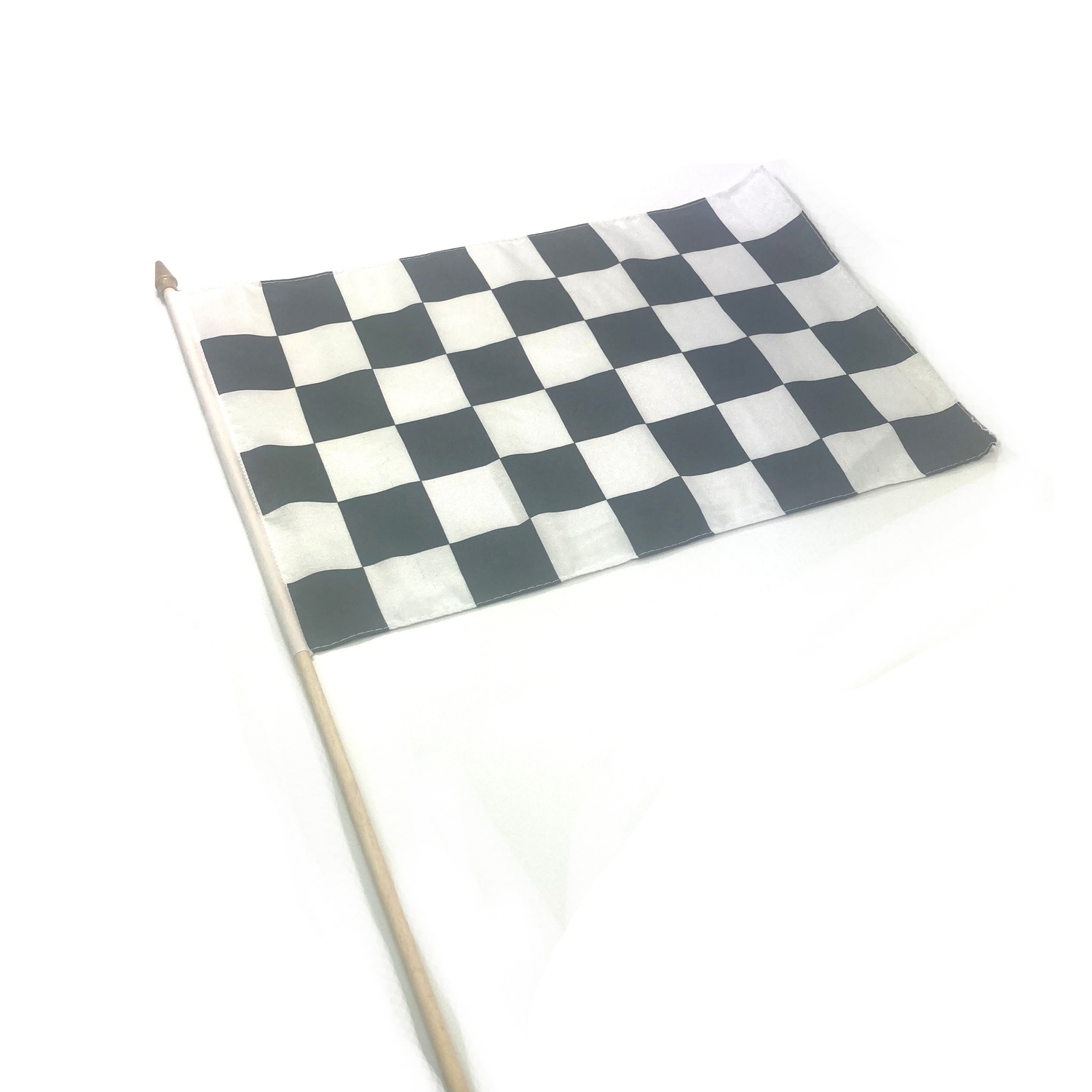 Finish flag on a stick