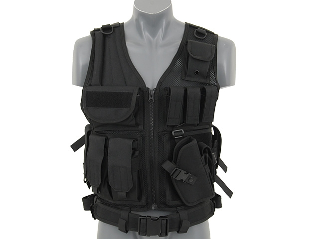 Law Enforcement Tactical Vest V.2 - BLACK [8FIELDS]